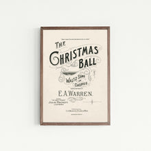 Load image into Gallery viewer, Vintage Christmas Wall Art Print | Christmas Ball.