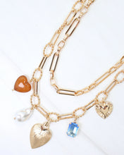 Load image into Gallery viewer, Annapolis Layered Charm Necklace Gold