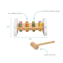 Load image into Gallery viewer, Wooden Hammer Bench Toy, Learning Toy.