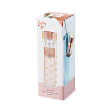 Load image into Gallery viewer, Blair™ Insulated Glass Travel Mug w/ Tea Infuser - Bee.