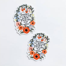 Load image into Gallery viewer, New Day Anne Of Green Gables Floral Sticker Decal.