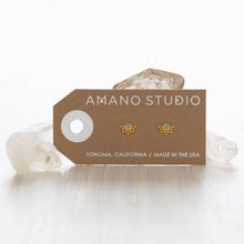 Load image into Gallery viewer, Rays of Light Stud Earrings.