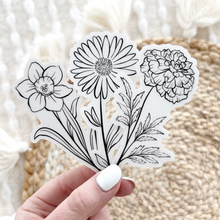 Load image into Gallery viewer, October Birth Month Flower: Marigold Sticker, 2x3.5in..