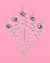 Load image into Gallery viewer, Reusable Disco Party Swirly Straws, Last Disco Bach, Groovy.
