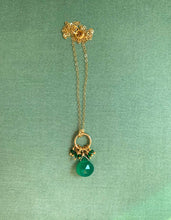 Load image into Gallery viewer, Green Onyx Pendant Necklace.