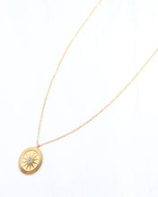 Load image into Gallery viewer, Seven Oaks Starburst Charm Necklace Gold