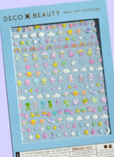 Load image into Gallery viewer, Nail Art Stickers - Spaced Out.