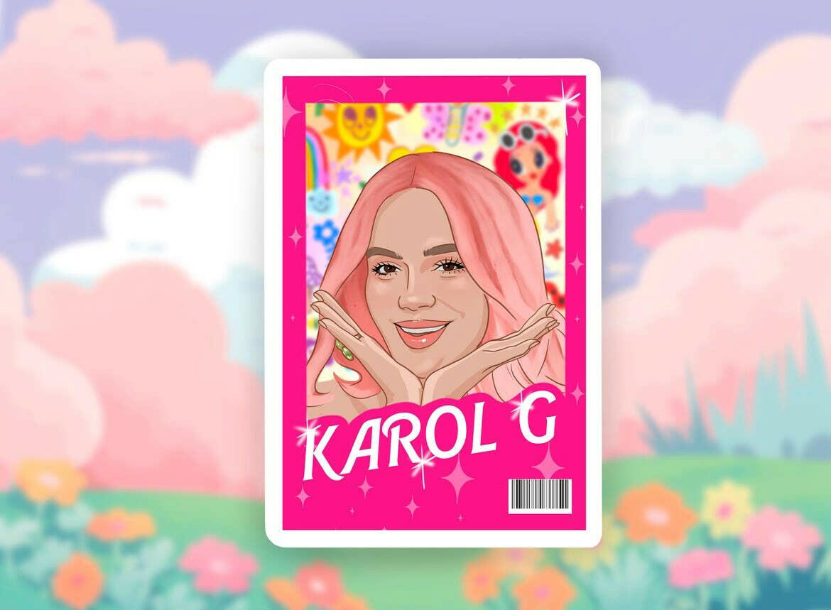 Karol G sticker, gift Reverie Goods & Gifts