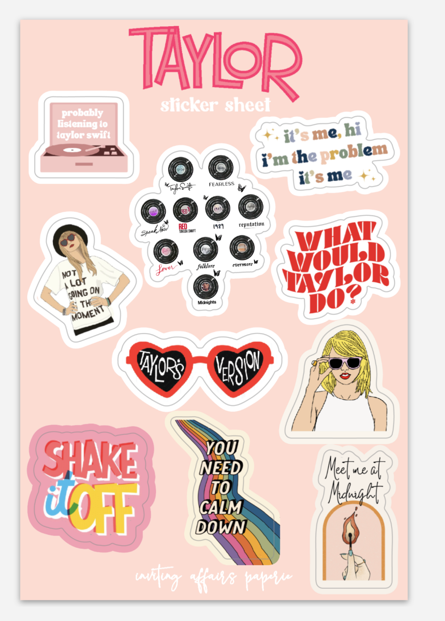 Taylor Swift Sticker, Western Stars Glitter Sticker, Deluxe Sticker,  Valentine's Sticker