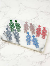 Load image into Gallery viewer, Color Coated Arch Drop Dangle Earrings.