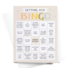 Load image into Gallery viewer, Getting Old Bingo Greeting Card.
