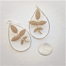 Load image into Gallery viewer, Foliage Earrings • Sterling Silver.