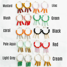 Load image into Gallery viewer, Colorful Little Gold Filled Hoops.