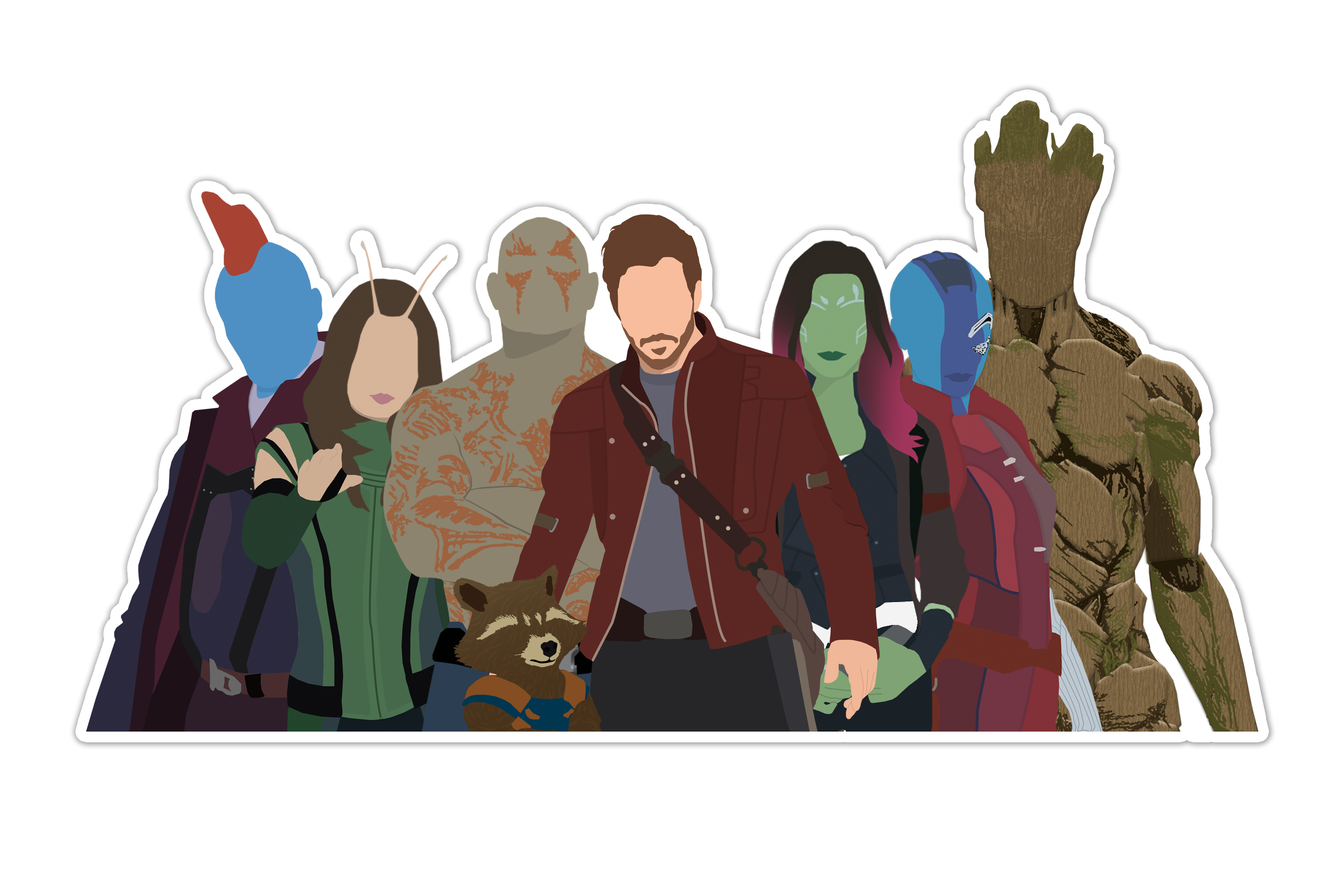 Full Guardians of the Galaxy Sticker – Reverie Goods & Gifts