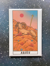 Load image into Gallery viewer, Aries Zodiac Astrology Magnet.