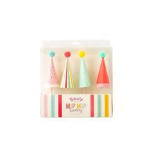 Load image into Gallery viewer, Hip Hip Hooray Cake Toppers.