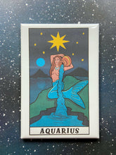 Load image into Gallery viewer, Aquarius Zodiac Astrology Magnet.