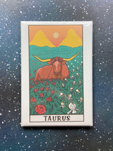 Load image into Gallery viewer, Taurus Zodiac Astrology Magnet.