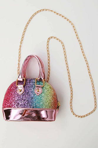 Rainbow glitter mini Bag.