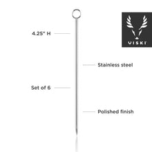 Load image into Gallery viewer, Professional Stainless Steel Cocktail Pick Set.

