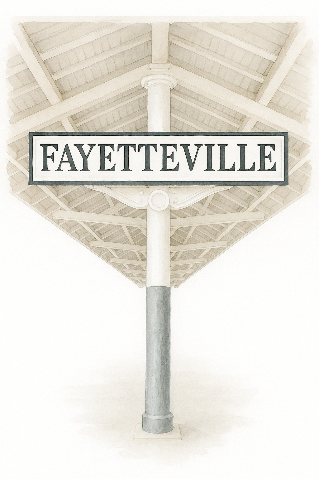 Fayetteville Sign Sticker