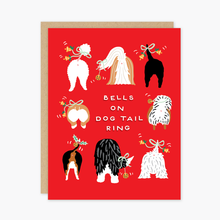 Load image into Gallery viewer, Boxed Dog Tails Holiday Card
