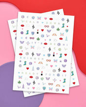 Load image into Gallery viewer, Era&#39;s Nail Stickers, Girl Swiftie Gift, Activity.
