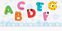 Load image into Gallery viewer, Animal ABC Stickable Foam Bath Shapes.
