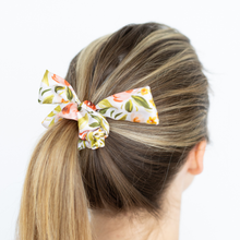 Load image into Gallery viewer, Spring Garden Satin Scrunchie.
