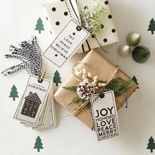 Load image into Gallery viewer, Gift Tag Book - Christmas Woodlands.
