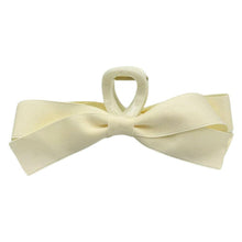 Load image into Gallery viewer, Large Bow Clip - Ivory.
