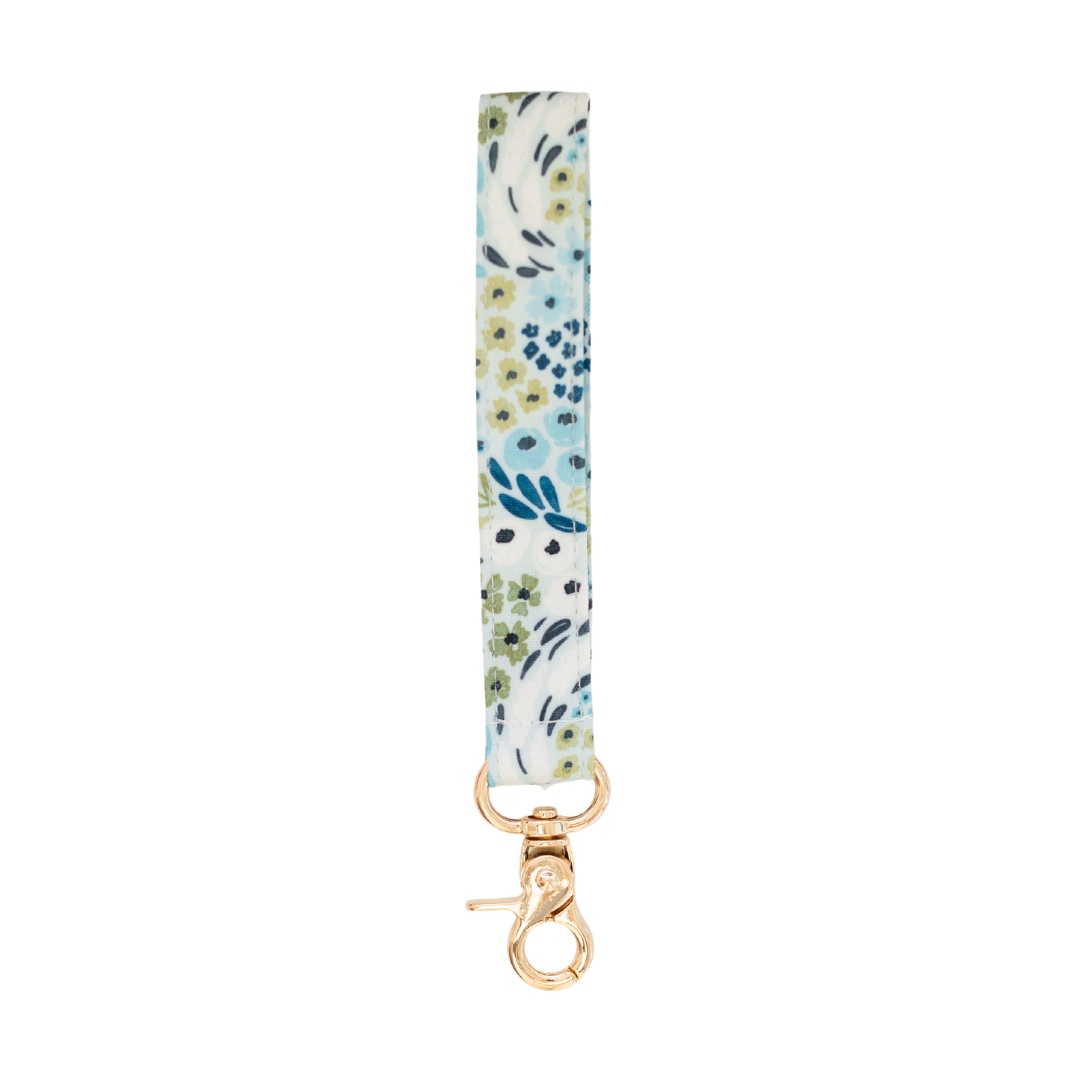 Waterfall Floral Wristlet Keychain.