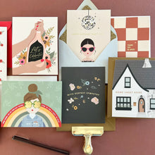 Load image into Gallery viewer, Home Sweet Home die-cut folded Greeting Card
