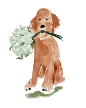 Load image into Gallery viewer, Dog With Flowers Stickers
