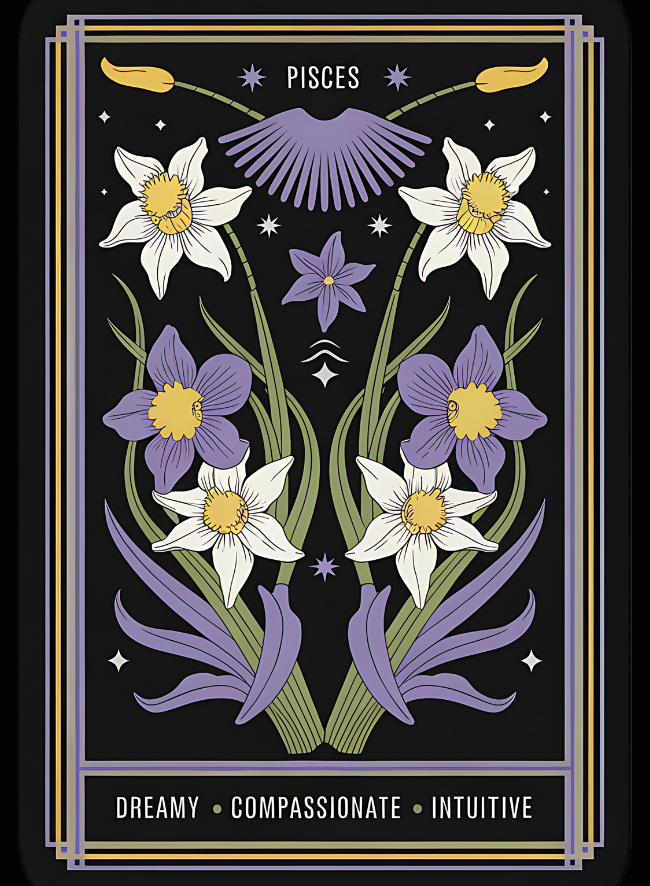 Pisces Tarot Magnet