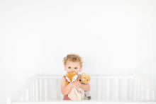 Load image into Gallery viewer, Bear Snuggle Blanket, Organic Cotton Muslin Lovey.
