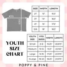 Load image into Gallery viewer, Home Plate Baseball Social Club Poppy &amp; Pine Y&amp;A Tee.
