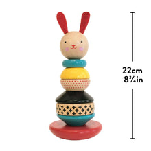 Load image into Gallery viewer, Wooden Rabbit Stacker Toy.
