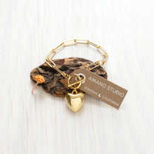 Load image into Gallery viewer, Puff Heart Chain Bracelet
