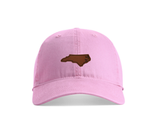 Load image into Gallery viewer, North Carolina Faux Leather Patch Cotton Twill Hat
