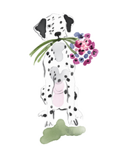 Load image into Gallery viewer, Dog With Flowers Stickers
