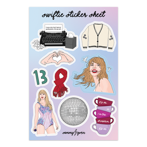 Swiftie Sticker Sheet.