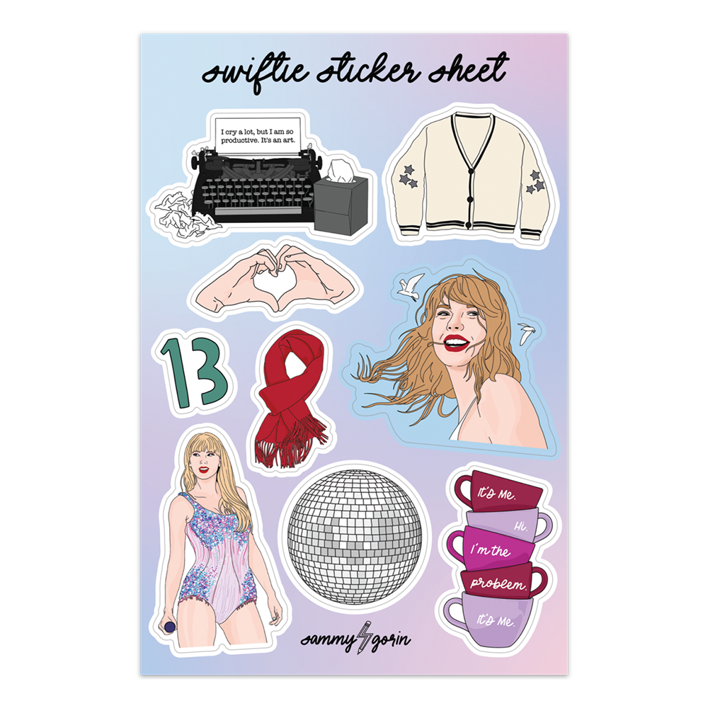 Swiftie Sticker Sheet.