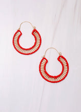 Load image into Gallery viewer, Shelburne Cutout Hoop Earrings.
