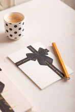 Load image into Gallery viewer, Happy Birthday Black Bow - Greeting Card - Gold Foil
