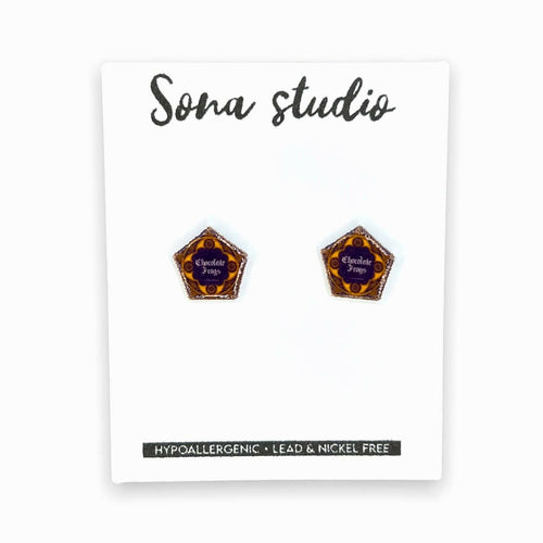 Chocolate Frog Earrings.