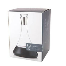 Load image into Gallery viewer, Irving™ Chrome-Rimmed Crystal Wine Decanter.
