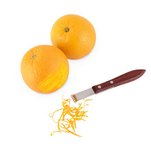 Load image into Gallery viewer, Viski Professional Citrus Zester w/ Acacia Handle.
