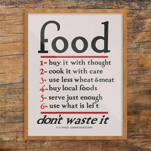 2.5'' x 3.5'' Food Don't Waste It WPA Magnet.