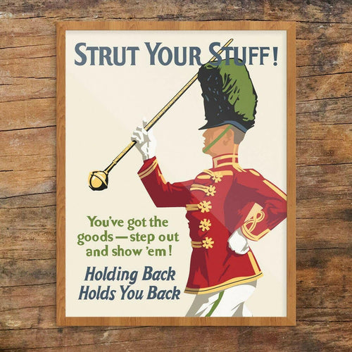 2.5'' x 3.5'' Strut Your Stuff Motivational Workplace Magnet.